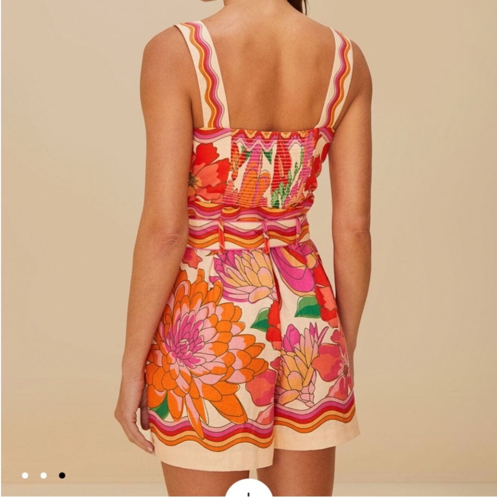 FARM Rio Multicolor Floral Romper - Picture 2 of 3
